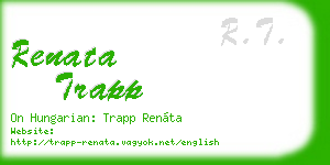renata trapp business card